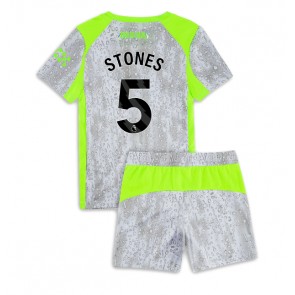 Manchester City John Stones #5 Dětské Alternativní Dres 2025-26 Krátký Rukáv (+ trenýrky)