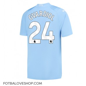 Manchester City Josko Gvardiol #24 Domácí Dres 2023-24 Krátký Rukáv