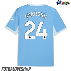 Manchester City Josko Gvardiol #24 Domácí Dres 2026-27 Krátký Rukáv