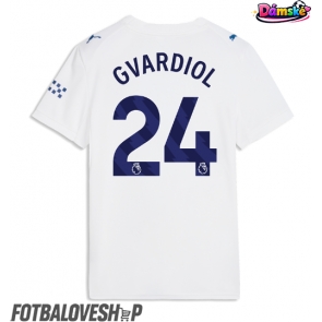 Manchester City Josko Gvardiol #24 Dámské Alternativní Dres 2026-27 Krátký Rukáv