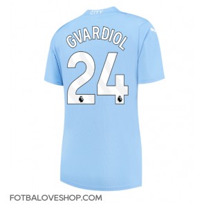 Manchester City Josko Gvardiol #24 Dámské Domácí Dres 2023-24 Krátký Rukáv