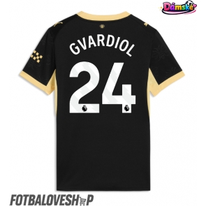 Manchester City Josko Gvardiol #24 Dámské Venkovní Dres 2026-27 Krátký Rukáv