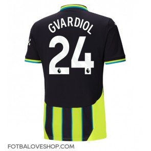 Manchester City Josko Gvardiol #24 Venkovní Dres 2024-25 Krátký Rukáv