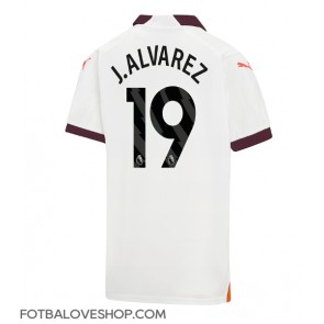 Manchester City Julian Alvarez #19 Venkovní Dres 2023-24 Krátký Rukáv