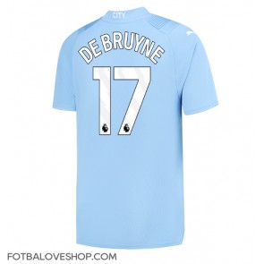 Manchester City Kevin De Bruyne #17 Domácí Dres 2023-24 Krátký Rukáv