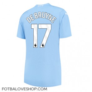 Manchester City Kevin De Bruyne #17 Dámské Domácí Dres 2023-24 Krátký Rukáv