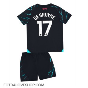 Manchester City Kevin De Bruyne #17 Dětské Alternativní Dres 2023-24 Krátký Rukáv (+ trenýrky)