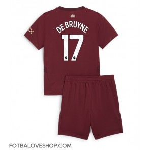 Manchester City Kevin De Bruyne #17 Dětské Alternativní Dres 2024-25 Krátký Rukáv (+ trenýrky)