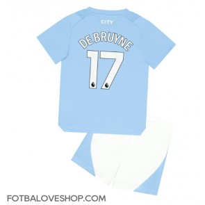 Manchester City Kevin De Bruyne #17 Dětské Domácí Dres 2023-24 Krátký Rukáv (+ trenýrky)