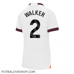 Manchester City Kyle Walker #2 Dámské Venkovní Dres 2023-24 Krátký Rukáv