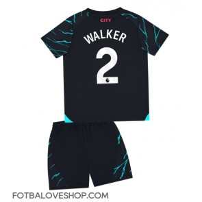 Manchester City Kyle Walker #2 Dětské Alternativní Dres 2023-24 Krátký Rukáv (+ trenýrky)