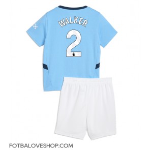 Manchester City Kyle Walker #2 Dětské Domácí Dres 2024-25 Krátký Rukáv (+ trenýrky)