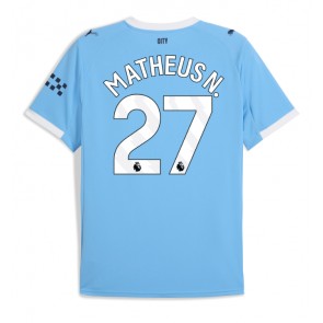 Manchester City Matheus Nunes #27 Domácí Dres 2025-26 Krátký Rukáv