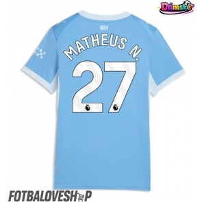 Manchester City Matheus Nunes #27 Dámské Domácí Dres 2026-27 Krátký Rukáv