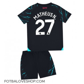 Manchester City Matheus Nunes #27 Dětské Alternativní Dres 2023-24 Krátký Rukáv (+ trenýrky)