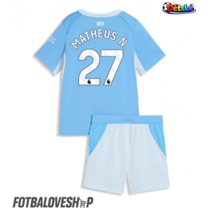 Manchester City Matheus Nunes #27 Dětské Domácí Dres 2026-27 Krátký Rukáv (+ trenýrky)