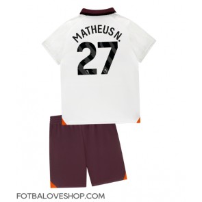 Manchester City Matheus Nunes #27 Dětské Venkovní Dres 2023-24 Krátký Rukáv (+ trenýrky)