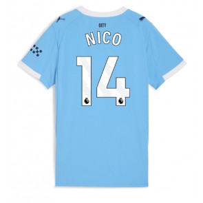 Manchester City Nico Gonzalez #14 Dámské Domácí Dres 2025-26 Krátký Rukáv