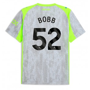 Manchester City Oscar Bobb #52 Alternativní Dres 2025-26 Krátký Rukáv