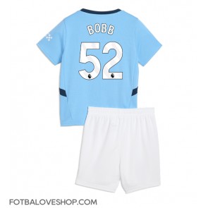 Manchester City Oscar Bobb #52 Dětské Domácí Dres 2024-25 Krátký Rukáv (+ trenýrky)