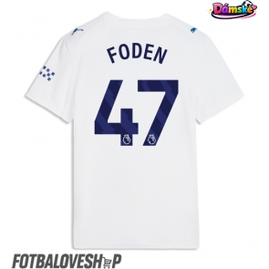 Manchester City Phil Foden #47 Dámské Alternativní Dres 2026-27 Krátký Rukáv