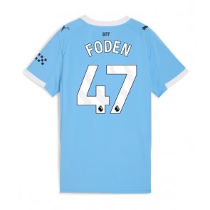 Manchester City Phil Foden #47 Dámské Domácí Dres 2025-26 Krátký Rukáv