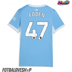 Manchester City Phil Foden #47 Dámské Domácí Dres 2026-27 Krátký Rukáv