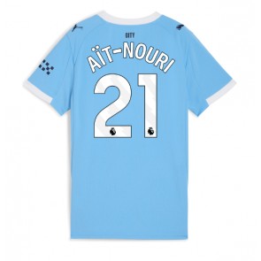 Manchester City Rayan Ait-Nouri #21 Dámské Domácí Dres 2025-26 Krátký Rukáv