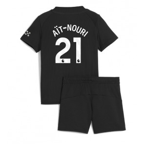 Manchester City Rayan Ait-Nouri #21 Dětské Venkovní Dres 2025-26 Krátký Rukáv (+ trenýrky)