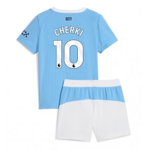 Manchester City Rayan Cherki #10 Dětské Domácí Dres 2025-26 Krátký Rukáv (+ trenýrky)