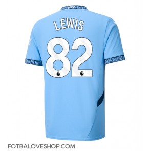 Manchester City Rico Lewis #82 Domácí Dres 2024-25 Krátký Rukáv