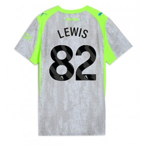 Manchester City Rico Lewis #82 Dámské Alternativní Dres 2025-26 Krátký Rukáv