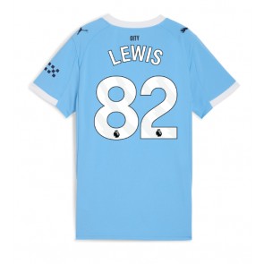 Manchester City Rico Lewis #82 Dámské Domácí Dres 2025-26 Krátký Rukáv