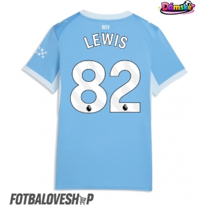 Manchester City Rico Lewis #82 Dámské Domácí Dres 2026-27 Krátký Rukáv