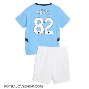 Manchester City Rico Lewis #82 Dětské Domácí Dres 2024-25 Krátký Rukáv (+ trenýrky)