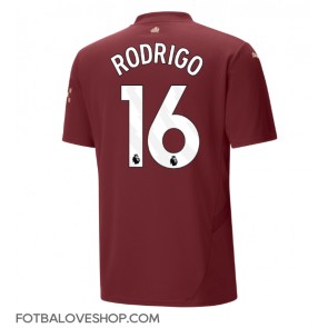 Manchester City Rodri Hernandez #16 Alternativní Dres 2024-25 Krátký Rukáv