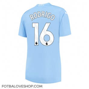 Manchester City Rodri Hernandez #16 Dámské Domácí Dres 2023-24 Krátký Rukáv