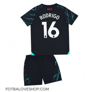 Manchester City Rodri Hernandez #16 Dětské Alternativní Dres 2023-24 Krátký Rukáv (+ trenýrky)