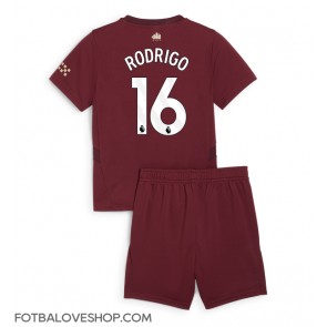 Manchester City Rodri Hernandez #16 Dětské Alternativní Dres 2024-25 Krátký Rukáv (+ trenýrky)