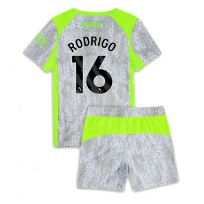 Manchester City Rodri Hernandez #16 Dětské Alternativní Dres 2025-26 Krátký Rukáv (+ trenýrky)