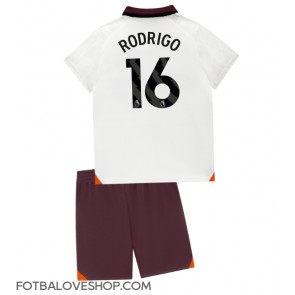 Manchester City Rodri Hernandez #16 Dětské Venkovní Dres 2023-24 Krátký Rukáv (+ trenýrky)