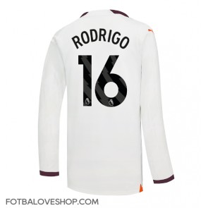 Manchester City Rodri Hernandez #16 Venkovní Dres 2023-24 Dlouhý Rukáv