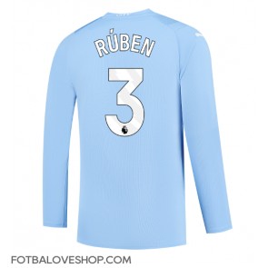 Manchester City Ruben Dias #3 Domácí Dres 2023-24 Dlouhý Rukáv