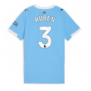 Manchester City Ruben Dias #3 Dámské Domácí Dres 2025-26 Krátký Rukáv