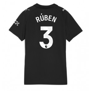 Manchester City Ruben Dias #3 Dámské Venkovní Dres 2025-26 Krátký Rukáv