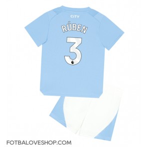 Manchester City Ruben Dias #3 Dětské Domácí Dres 2023-24 Krátký Rukáv (+ trenýrky)