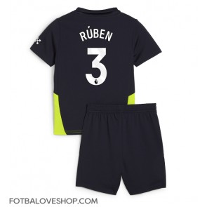 Manchester City Ruben Dias #3 Dětské Venkovní Dres 2024-25 Krátký Rukáv (+ trenýrky)