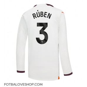 Manchester City Ruben Dias #3 Venkovní Dres 2023-24 Dlouhý Rukáv