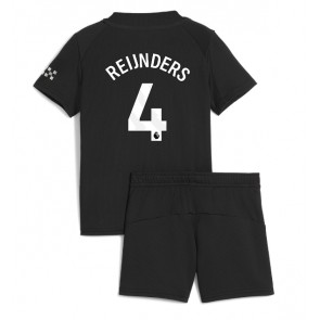 Manchester City Tijjani Reijnders #4 Dětské Venkovní Dres 2025-26 Krátký Rukáv (+ trenýrky)