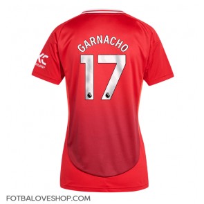 Manchester United Alejandro Garnacho #17 Dámské Domácí Dres 2024-25 Krátký Rukáv